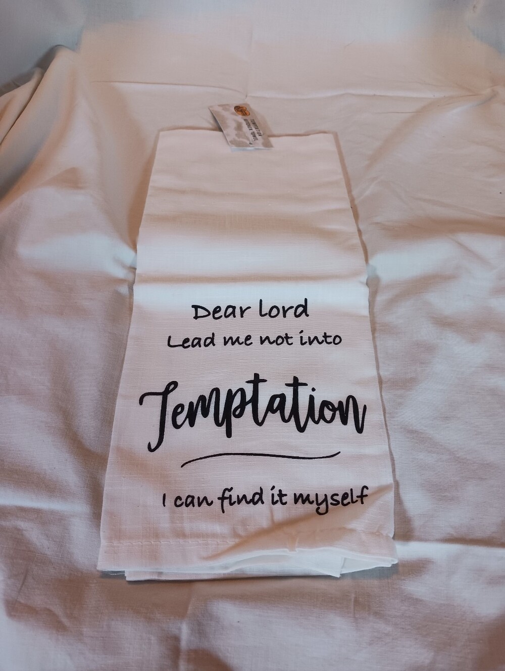 Funny Christian Tea Towel NWT